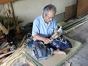 古張竹細工店主