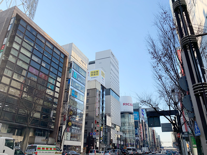 晴海通りの写真