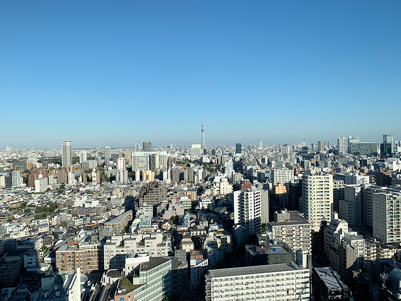 展望ラウンジ25階からの景色の写真