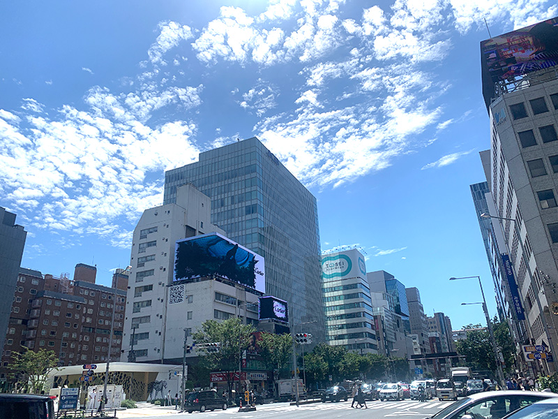 表参道の交差点の写真