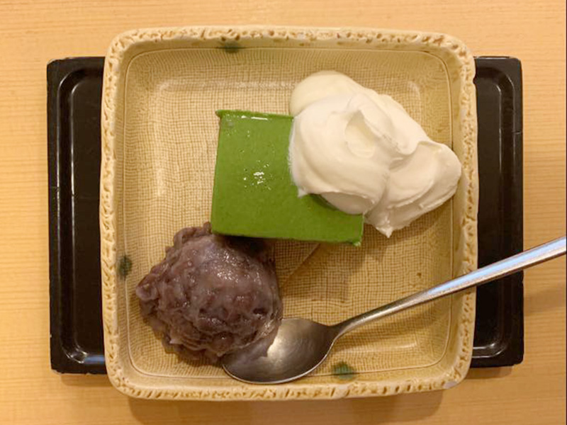 抹茶ババロアの写真
