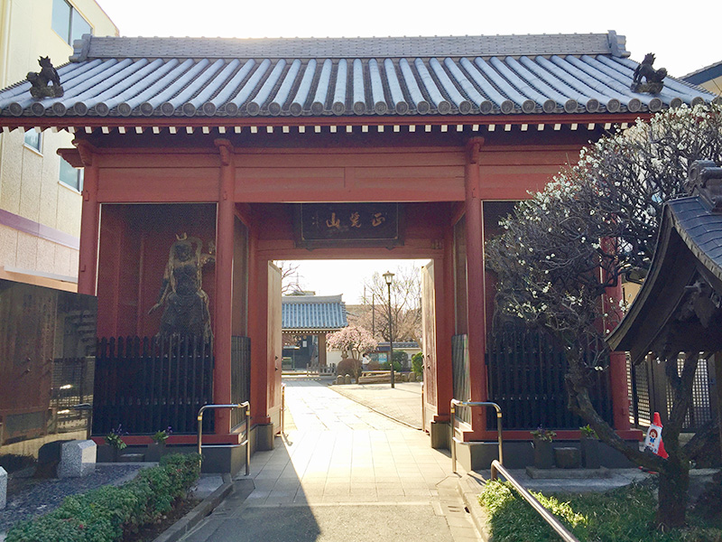 山田いちの墓がある廓信寺の写真