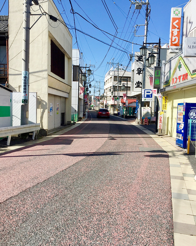 八木橋百貨店の前から続く中山道の写真