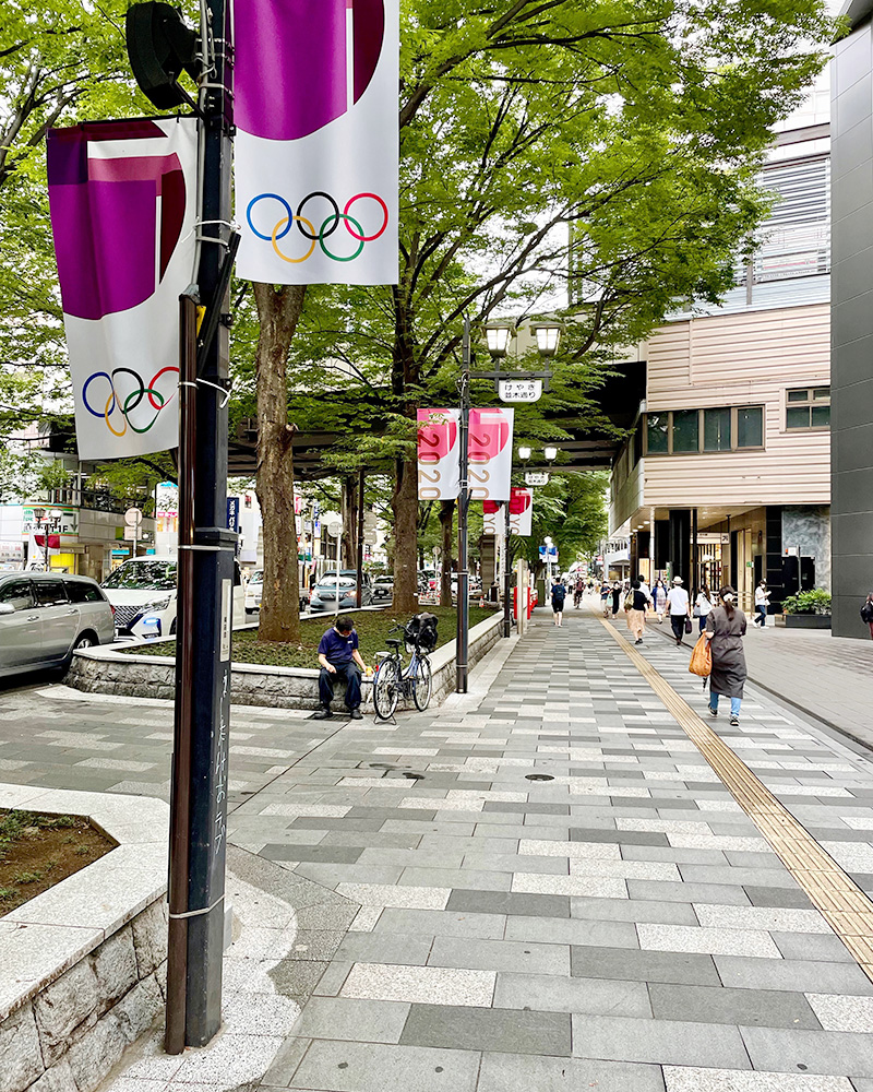 甲州街道歩き第1日目を終え、府中駅に向かう写真