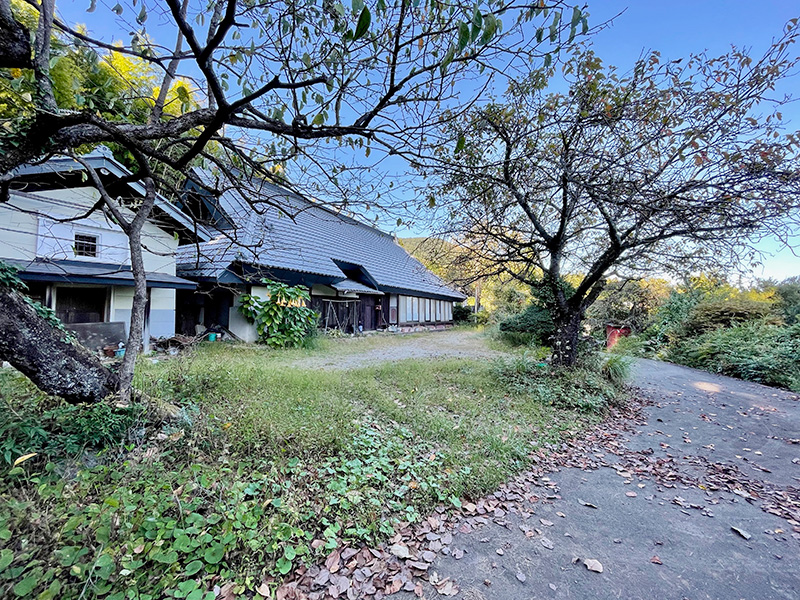 家の脇を甲州街道が通る写真