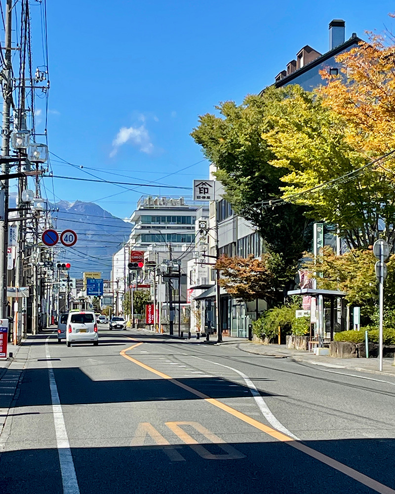 甲府柳町に着いた写真