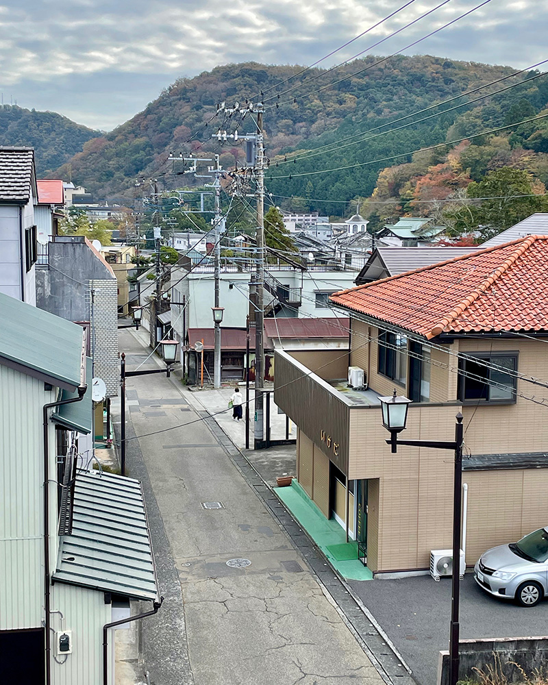 Hostel Knotの屋上スペースからの眺めの写真