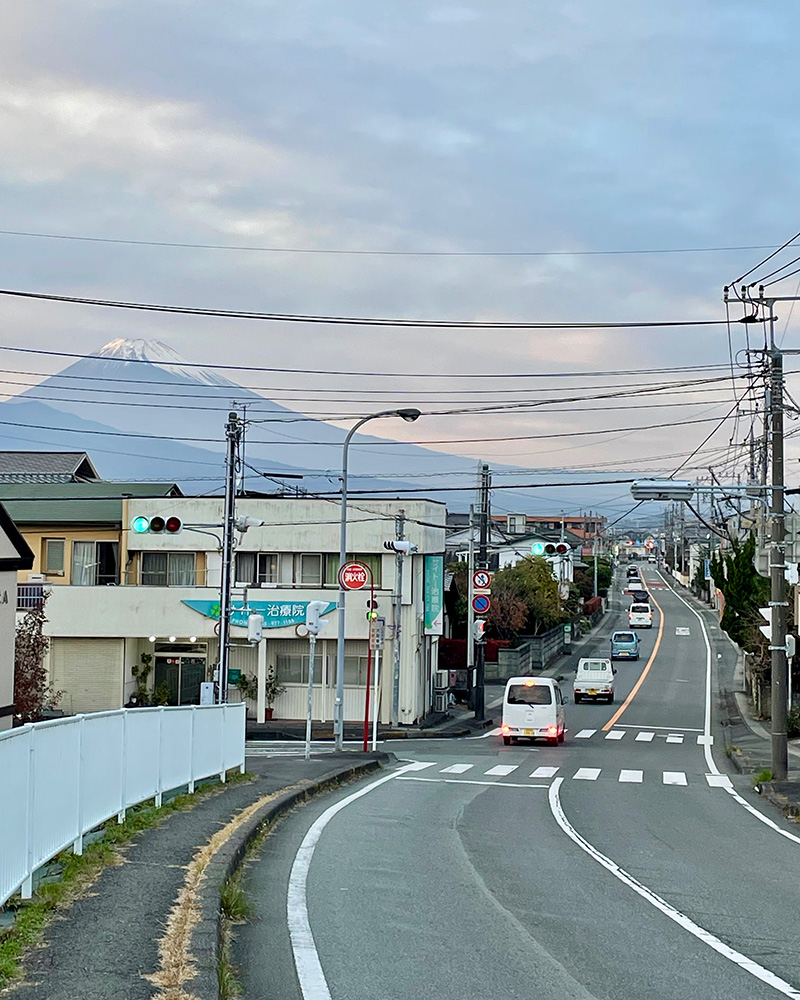 下田街道が続いていく写真