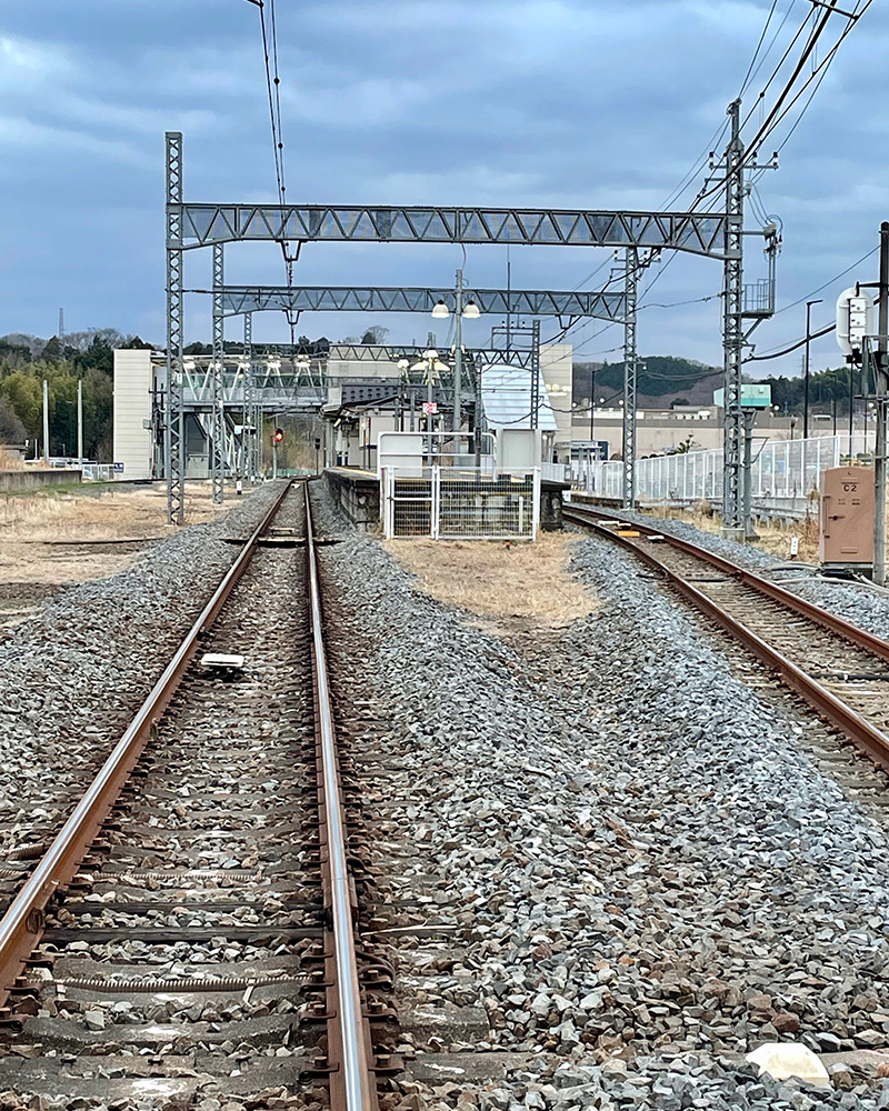 今日のゴール、男衾駅の写真