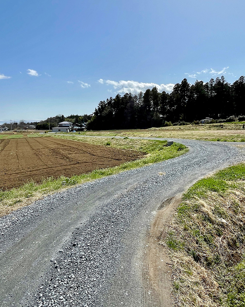 四ツ山城址へと向かう写真