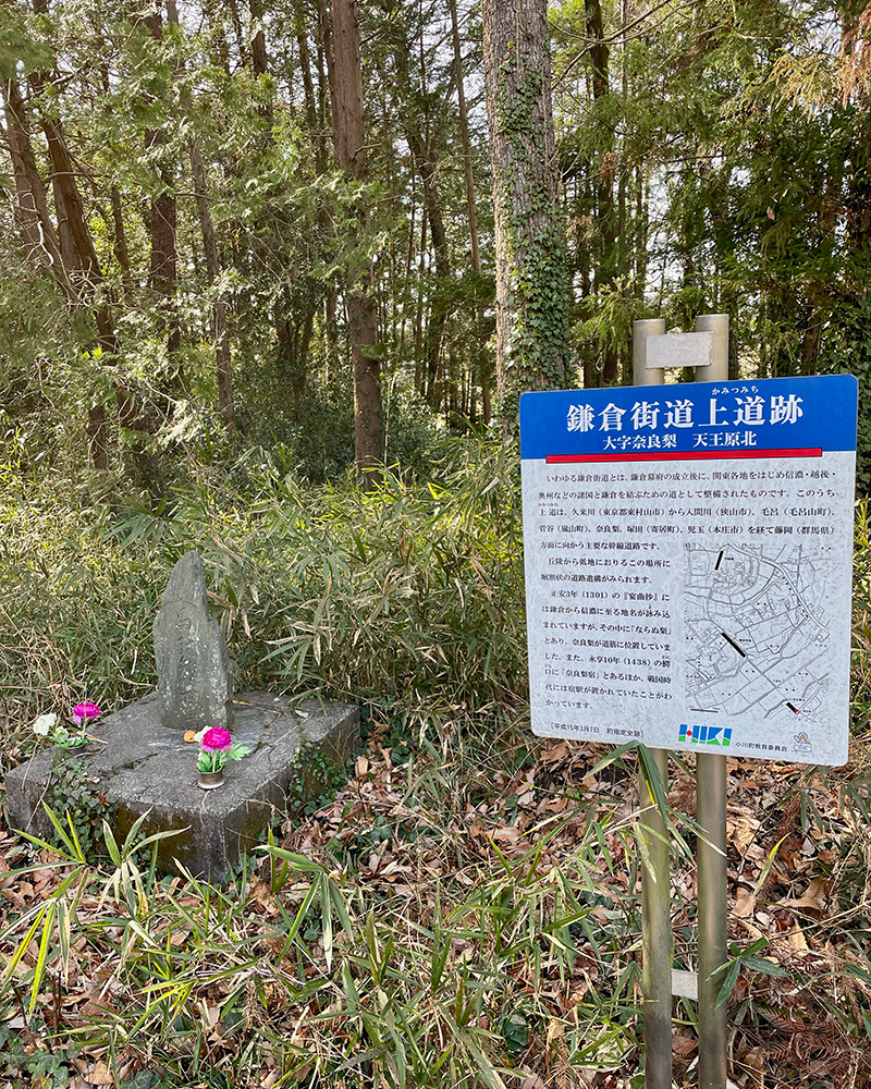 水路の向こう側にも鎌倉街道跡があった写真