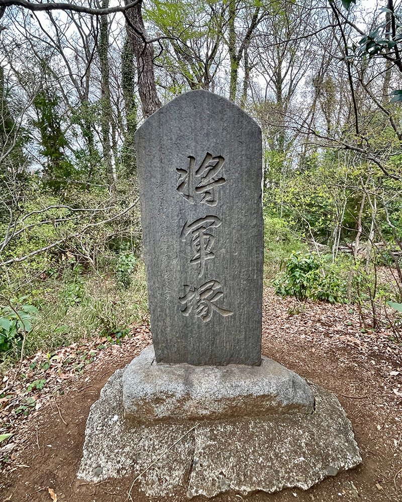八国山にある将軍塚の写真