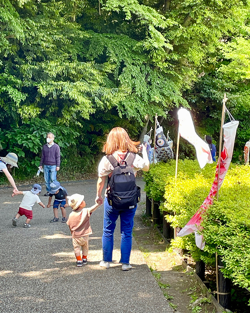 子ども達がはしゃいでいた写真