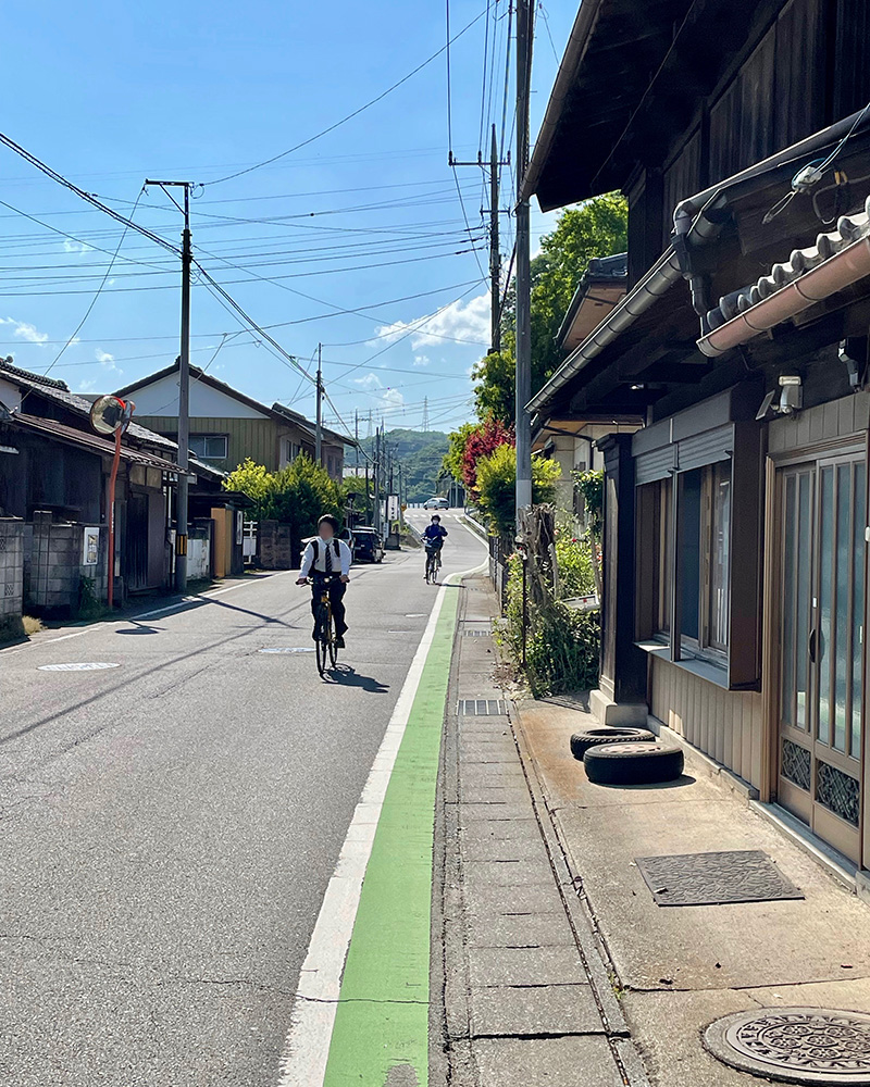 板鼻宿を出て西への写真