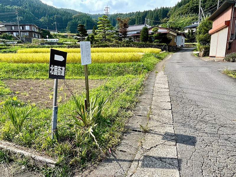どんどん坂道を登っていく写真