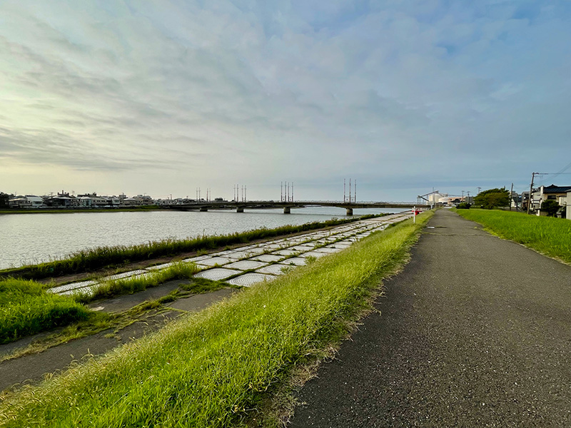 河口が見えてきた写真