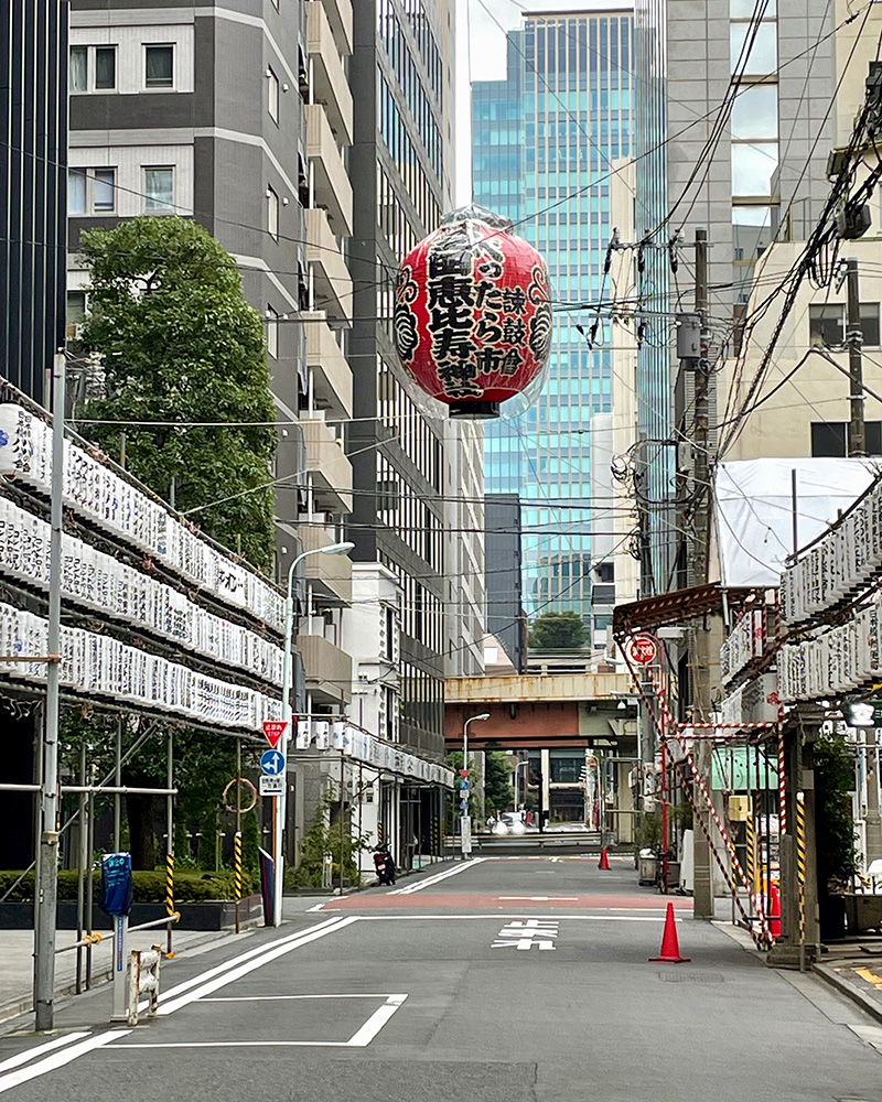 べったら市の準備の写真