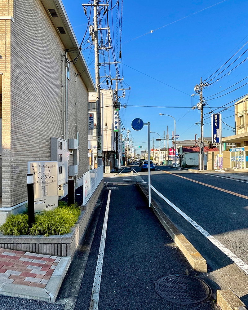 石橋宿の街並みの写真