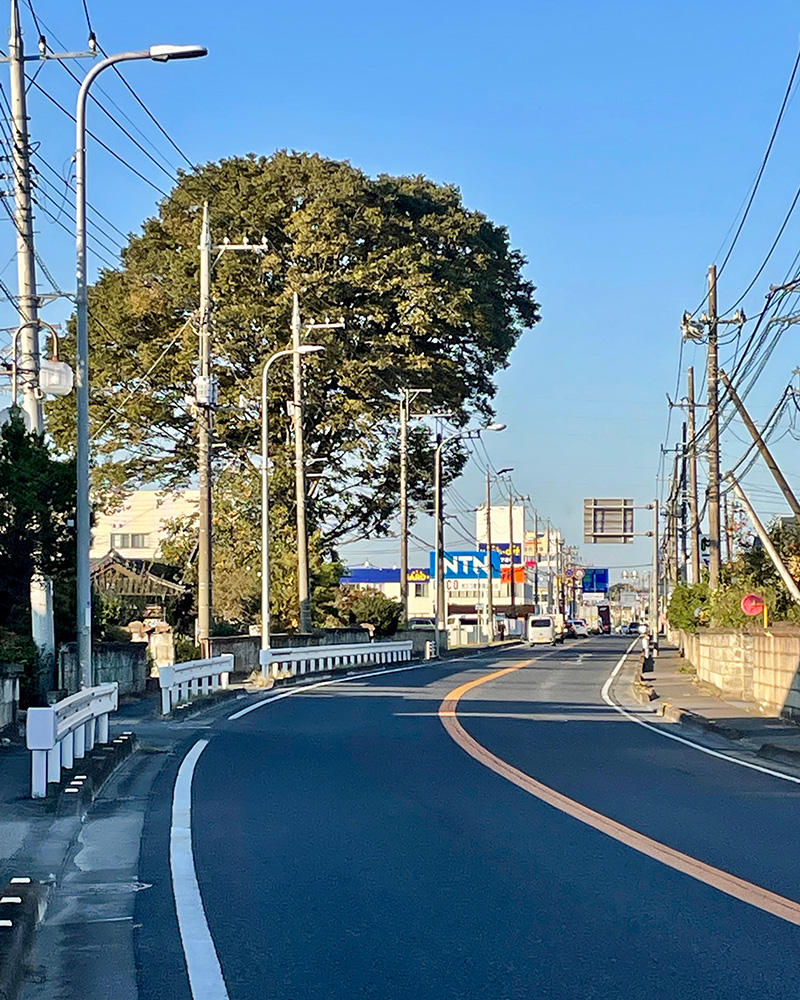 石橋宿を出て次の宿場町への写真