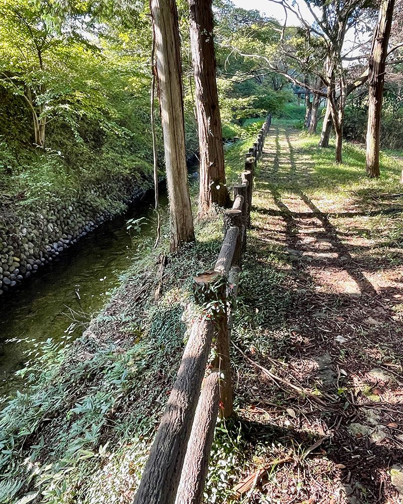 宝木用水を散策の写真