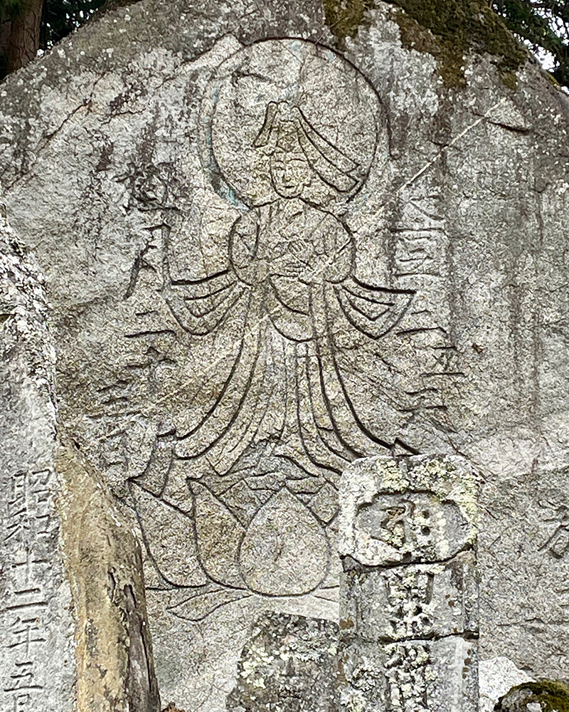 磨崖仏の写真