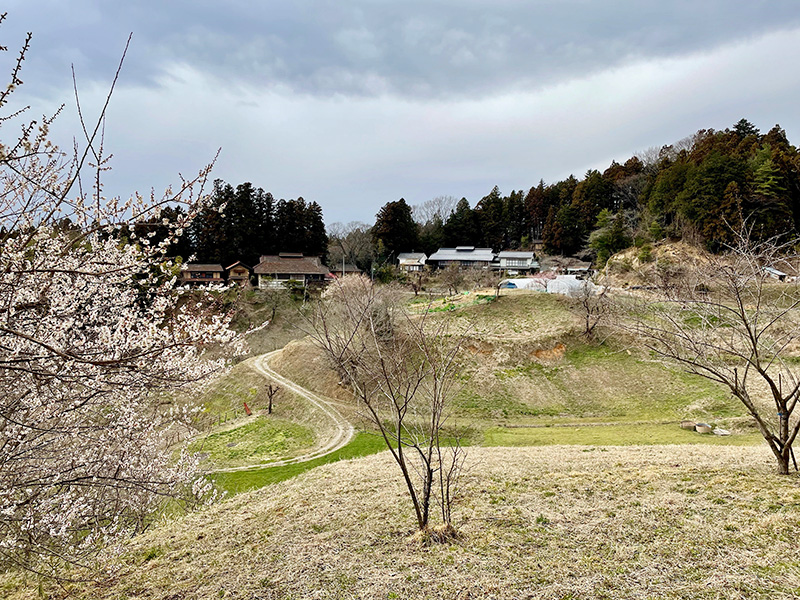 山里を抜けていく写真